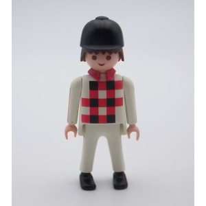 PLAYMOBIL (T3238) CENTRE EQUESTRE - Jockey Voiture Hippomobile Trotteur 4192