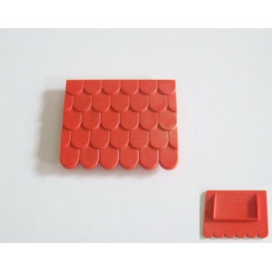 PLAYMOBIL (L3386) MOYEN-AGE - Toit Rouge Fenêtre Chien Assis Plat 4300