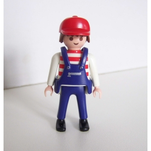 PLAYMOBIL (T3276) FERME - Homme Fermier Conducteur Tracteur de Légumes 3325