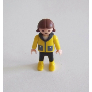 PLAYMOBIL (T3236) FERME - Petite Fille Cavalière Tenue Jaune 3119