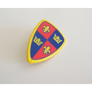 PLAYMOBIL (L612) MOYEN-AGE - Bouclier Jaune Chevaliers Fleur de Lys 3652 3674