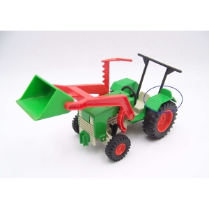 PLAYMOBIL (T4116) FERME - Tracteur Vert & Rouge Complet Vintage 3500 3554 Cassé