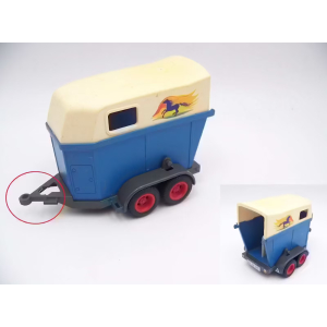 PLAYMOBIL (T4131) CENTRE EQUESTRE - Remorque Transport de Chevaux 3851 EN l'ETAT