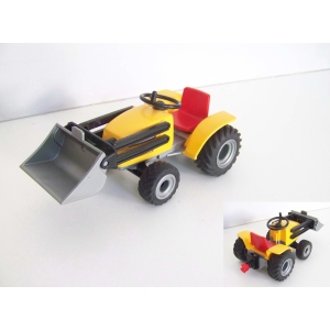 PLAYMOBIL (T4142) FERME - Petit Tracteur Orange 4486