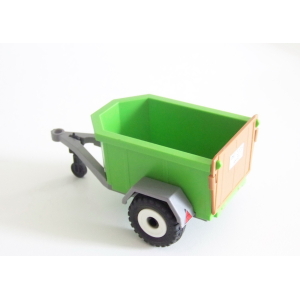 PLAYMOBIL (T4124) FERME - Remorque Verte avec Rampe pour Petits Animaux 4495