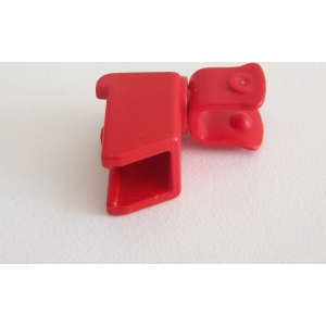 PLAYMOBIL (T4206) FERME - Clip Rouge Foncé Support Tracteur pour Remorque