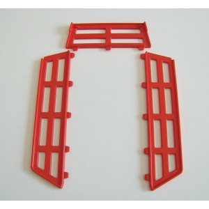 PLAYMOBIL (T4222) FERME - Ensemble Complet de Barrières Rouge Remorque 3451