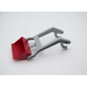 PLAYMOBIL (T4210) FERME - Support Gris Godet Rouge Foncé Tracteur 4066