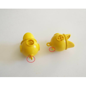 PLAYMOBIL (Z1c01) MER - Lot de 2 Scaphandres Jaune avec Support 4428 Cassés