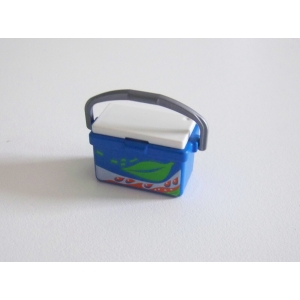 PLAYMOBIL (Z156) PLAGE - Glacière Bleue Complète pour Plage Camping Loisirs 4862