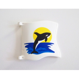 PLAYMOBIL (Z120) MER - Drapeau Orque & Couché de Soleil 3865