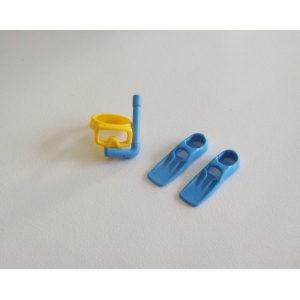 PLAYMOBIL (Z183) MER - Masque avec Tuba & Palmes Bleu Clair pour Enfant