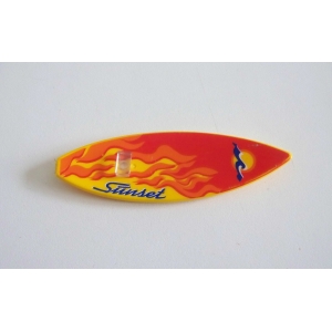 PLAYMOBIL (Z132) MER - Planche de Surf Sunset Orange avec Motifs 4637 5668