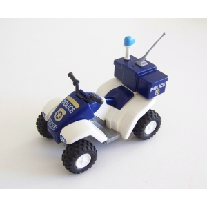 PLAYMOBIL (Z149) MER - Quad Bleu & Blanc à Friction Police de la Plage 3655