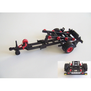 PLAYMOBIL (Z1107) MER - Remorque Noir & Rouge Complète Hors Bord de Course 3041