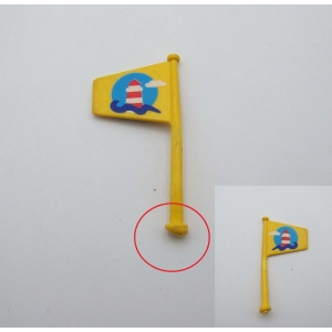 PLAYMOBIL (Z296) MER - Drapeau Bateau de Plaisance Hors Bord Twister 3009 cassé