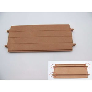 PLAYMOBIL (L33c03) MOYEN-AGE - Plancher Rectangle Marron 3 Connecteurs Cassés