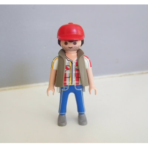 PLAYMOBIL (Z399) PORT - Homme Pêcheur Bateau 5131