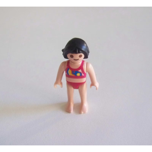 PLAYMOBIL (Z398) MER - Petite Fille en Maillot de Bain Rose