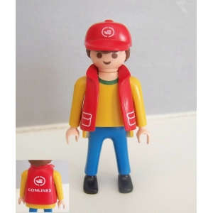 PLAYMOBIL (Z385) MER - Employé Société Conlines Ouvrier des Docks Quai 4475