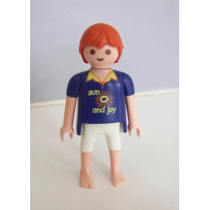 PLAYMOBIL (Z356) MER - Homme Tee-Shirt Bleu & Short Blanc Pédalo 3656