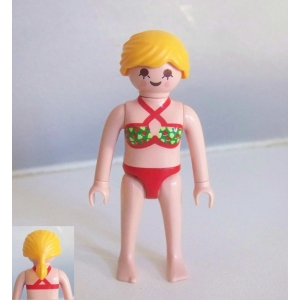 PLAYMOBIL (Z396) MER - Femme Vacancière en Maillot de Bain Piscine 4858