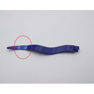 PLAYMOBIL (L746) MOYEN-AGE - Drapeau Fin Etendard Fanion Bleu Foncé (Abimé)