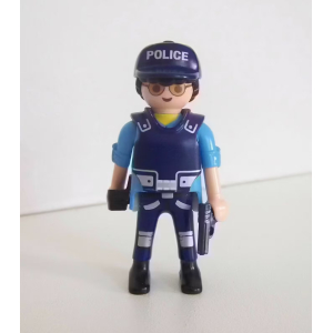 PLAYMOBIL (Z3146) PORT - Officier Homme Policier Bateau Vedette Patrouille 5187