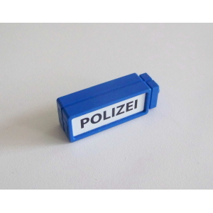 PLAYMOBIL (Z427) PORT - Panneau Double Face Bleu Police Poste du Port 5128
