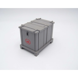 PLAYMOBIL (Z409) PORT - Container Portuaire Gris avec Couvercle 4476