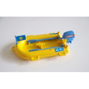 PLAYMOBIL (Z506) MER - Bateau Pneumatique Jaune du Pêcheur 3574