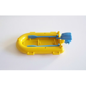 PLAYMOBIL (Z524) MER - Bateau Pneumatique Jaune Vintage