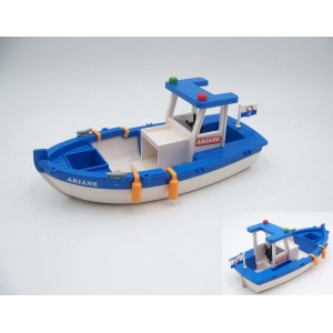 PLAYMOBIL (Z533) MER - Bateau de Pêche Bleu Ariane 5131