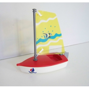 PLAYMOBIL (Z504) MER - Optimist Voilier Enfant 3188 Complet