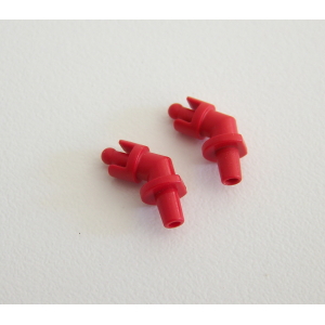 PLAYMOBIL (G1245) POMPIERS - Lot de 2 Tuyaux de Raccord Rouges Lance Incendie