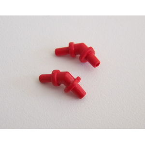 PLAYMOBIL (G1246) POMPIERS - Lot de 2 Tuyaux Jonction Rouge entre Tuyaux Blancs