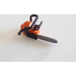 PLAYMOBIL (G1273) POMPIERS - Tronçonneuse Orange Noir 4820 Chantier 4084 Jardin