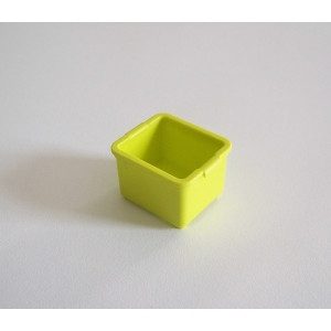 PLAYMOBIL (G1253) POMPIERS - Caisse Jaune Fluo Rangement Accessoire 4825