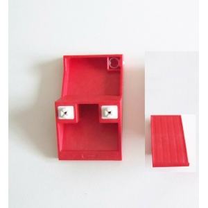PLAYMOBIL (G405) POMPIERS - Pan de Toit Rouge Simple 4,5x8,5cm Caserne 3175