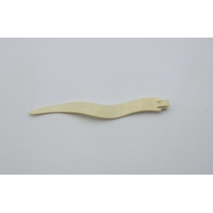 PLAYMOBIL (L704) MOYEN-AGE - Drapeau Fin Etendard Fanion Blanc Château (Jauni)