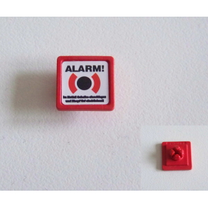 PLAYMOBIL (G435) POMPIERS - Bouton de Déclanchement d'Alarme Caserne 4819