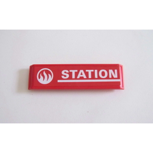 PLAYMOBIL (G428) POMPIERS - Enseigne Station pour Caserne 4819