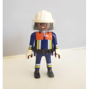 PLAYMOBIL (G2221) POMPIERS - Pompier de Couleur en Tenue d'Intervention 4825
