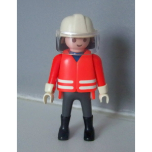PLAYMOBIL (G2206) POMPIERS - Pompier en Tenue d'Intervention 3880 3881