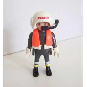 PLAYMOBIL (G2226) POMPIERS - Pompier Pilote d'Hélicoptère 4428