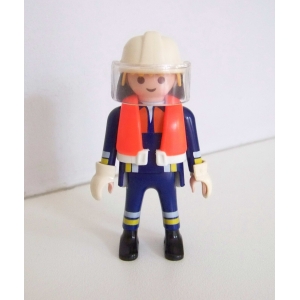 PLAYMOBIL (G2230) POMPIERS - Pompier Homme Bateau Vedette Intervention 4330