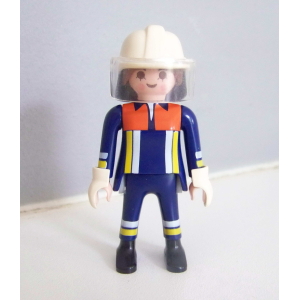 PLAYMOBIL (G2218) POMPIERS - Pompier Femme en Tenue d'Intervention Caserne 4819