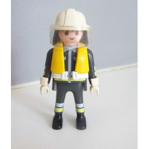 PLAYMOBIL (G2216) POMPIERS - Pompier d'Intervention avec Gilet de Sauvetage 3128