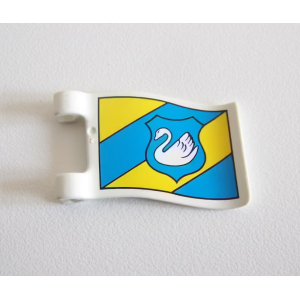 PLAYMOBIL (L721) MOYEN-AGE - Drapeau Chevalier du Cygne 3654