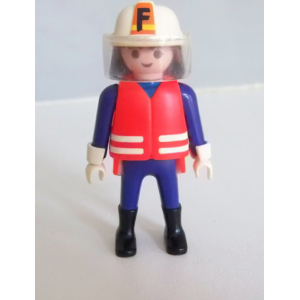 PLAYMOBIL (G2214) POMPIERS - Chef de la Brigade en Tenue d'Intervention 3881